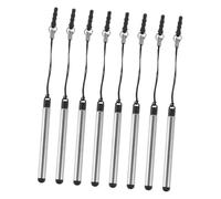 POPETPOP 8Pcs Retractable Stylus Pens for Touch Screens Portable Precision Touch Pen Set with Metal and Plastic Body Suitable for Navigation Systems and Tablets