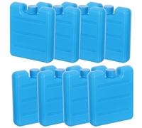 POPETPOP 8pcs Reusable Ice Packs for Cooler 100ml Plastic Cooling Blocks Compatible Air Cooling Fans and Car Ice Boxes for Fishing and Hot Summer Days to Maintain Effect