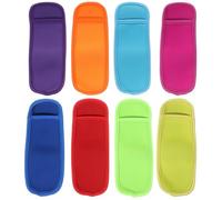 POPETPOP 8pcs Reusable Neoprene Ice Pop Holder Sleeves with Good Insulation Effect and Protective Covers, Keeps Hands Warm and Cold, for Summer Use