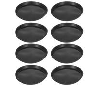 POPETPOP 8pcs Round Concrete Paver Molds for DIY Stepping Stones Reusable Plastic Cement Molds with Thick Edges for Garden Landscaping Patio Walkway Path Creation Inner