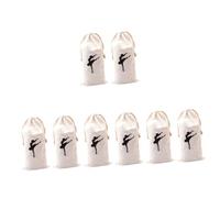 POPETPOP 8pcs Shoe Storage Bag Breathable Drawstring Ballet Bag for Girls Multi-Functional Dance Accessories Easy to Clean Canvas