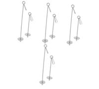 POPETPOP 8pcs Sturdy Stainless Steel Birdcage Accessory Budgie Feeders for Cages Parrot Fruit Skewer