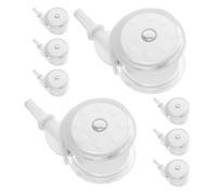 POPETPOP 8pcs Walking Wheel Replacement Wheels Plastic Rubber for Walker Stroller Cart Accessories Easy Movement Floors