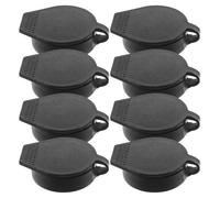 POPETPOP 8Pcs Waterproof Door Lock Covers for Electrical Box, Switch Cabinet Keyhole Protector, Dustproof Square Hole Cover for Outdoor Control Cabinet Locks