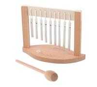 POPETPOP 9-Note Wooden Bar Chime Instrument for Sound Healing and Yoga Meditation, Decorative Table Wind Chimes for Home, Classroom, and Patio Relaxation