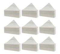 POPETPOP 9 Packs Natural Wood Pulp Extraction Paper Tissue Napkins 80 Sheets Each, White Soft Disposable Paper for Hotel and Restaurant Use
