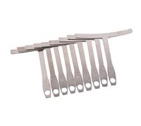 POPETPOP 9pcs Guitar Wire Radian Ruler Stainless Steel Fingerboard Arc String Piano Adjustment Measuring Caliper Easy to Use Accurate Sliding Rule for Electric Bass and Guitar Repair