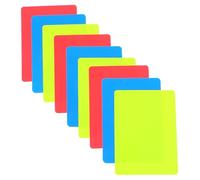 POPETPOP 9pcs Professional Referee Card Set Pvc Thickened Red Yellow Blue Sports Official Discipline Warning Cards for Football Volleyball Rugby Match Competition