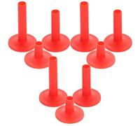POPETPOP 9pcs Red Plastic Cymbal Sleeves for 8mm Cymbal Rods, Anti-wear Drum Supplies with Long Use Life, for Drum Emergency Kits and Boom Stands