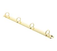 POPETPOP A4 Gold 4-Ring Metal Clip Binder Mechanism, 2cm Round Ring File Folder Organizer for Office and School Project Management