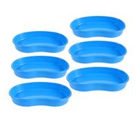 POPETPOP ABS Kidney Shape Pill Counting Tray 6Pcs with Compact Compartments for Tablet Dispensing and Medication Organization in Healthcare Facilities