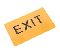 POPETPOP Acrylic Braille Label Sign Exit Sign Provides Important Information and Helps Navigation Simple Stylish Orange Acrylic Design for Public Spaces and Mall Visually Impaired Users