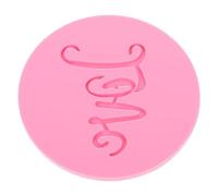 POPETPOP Acrylic Cookie Embosser Fondant Embosser Love Shape Creative Alphabet Design Pink Cake Decorating Mold Easy to Clean for Bakery and Party Assorted Style