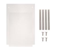 POPETPOP Acrylic Nail Display Boards White False Sample 2pcs Easy to Polish and Display Art Designs for Nail Art Salon and Polish Practice for Beginners and Students