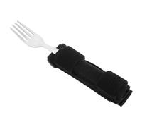 POPETPOP Adaptive Eating Assistance Strap with Stainless Steel Fork and Fabric Holder for Elderly and Disabled People, Easy to Clean Multifunctional Utensil for Rehabilitation Training