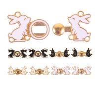 POPETPOP Adjustable Alloy Waist Tightener Buttons 8pcs Decorative and Functional Sewing Fasteners Universal Pants Waist Button for Tightening and Size Adjustment for Jeans and Dresses