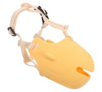 POPETPOP Adjustable Dog Muzzle for Large Dogs in Orange, Made of Sturdy Pp/pe Material, Prevents Licking and Barking, Easy to Wear and Take, Suitable for Training and Daily Use