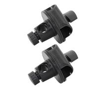 POPETPOP Adjustable Microphone Crossbar Clamp Arms with Sturdy Buckle Clips, 2Pcs Compact Size for Photography and Recording Studio Equipment Compatible with 15Mm to 19Mm Stands