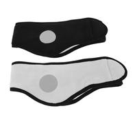 POPETPOP Adjustable Noise Cancelling Sleep Ear Muffs with Polyester Eye Mask Ear Cover 2pcs for Longterm Use at Home During Travel