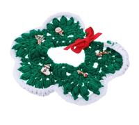 POPETPOP Adjustable Pet Collar Christmas Dog Cat Collar Handmade Knit Comfortable for Sizes No Pull