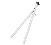 POPETPOP Adjustable Sliding Door Security Bar White Finish Telescopic Carbon Steel Pole with No Drill Installation for Home Safety for Sliding Glass Doors for Balconies and Kitchens
