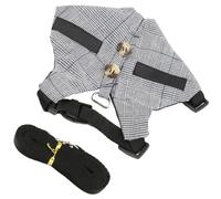 POPETPOP Adjustable Small Dog Harness and Leash Set with Traction Rope for Outdoor Use Puppy Harness for Small Pets and Rabbits