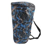 POPETPOP African Drum Bag Large Capacity Oxford Cloth Drum Backpack with Double Layer Protection for Street Performers Camouflage Blue 54X31X20Cm