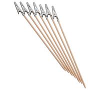 POPETPOP Alligator Clip Bamboo Skewer Clamps 100 Pcs DIY Model Painting Accessories 17Cm Long for Home Crafting and Woodwork