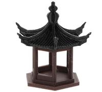 POPETPOP Aquarium Accessories Miniature Garden Pavilion with Ancient Architecture Design for Desktop and Fish Tank Decor