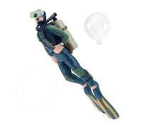 POPETPOP Aquarium Diver Ornament Resin Fish Tank Decor Floating Scuba Simulation Landscaping for Aquascaping and Home Decoration