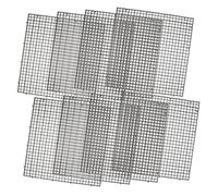 POPETPOP Aquarium Divider Plate 18pcs Plastic Grid Dividers Suction Cups for Fish Tank Partition Fish Tank Supplies
