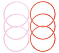 POPETPOP Aquarium Floating Plant Rings 6Pcs Isolation Circles for Fish Feeding 16Cm Reusable Holder Suitable for Fish Tanks