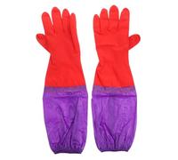 POPETPOP Aquarium Gloves Rubber Long Waterproof for Fish Tank Washing and Cleaning (Random Color)