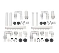 POPETPOP Aquarium Intake Outflow Tube Set 2 Pieces Fish Tank Filter Water Accessory Replacement for Canister Filters 11.81In Durable Smooth Flow Tubing