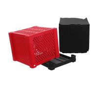 POPETPOP Aquarium Water Purifier Cube with Activated Carbon Media, Filter Cube for Fish Tank and Water Trough, Eco-friendly Aquarium Filter Media Kit for Small Tanks and Home Aquatic Use