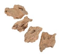 POPETPOP Aquascaping Dragon Stone Aquarium Decor, Natural Brown Stone for Vivariums and Terrariums, 1.1lb Decorative Rock with Creative Compatibility and Natural Texture Enhancement