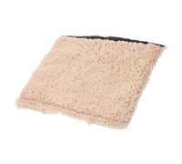 POPETPOP Armrest Covers Sherpa Chair Arm Pads Removable Beige Comfort