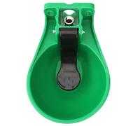 POPETPOP Automatic Large Plastic Cow Drinking Bowl with Cast Iron Base and Copper Valve Livestock Water Fountain Feeder for Cattle and Farm Animals