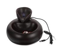 POPETPOP Automatic Pet Water Fountain for Cats and Dogs, USB Electric Drinking Fountain with Large Capacity, Ceramic Pet Water Dispenser Suitable for Home Use