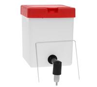 POPETPOP Automatic Water Bottle for Rabbit Easy to Install White Plastic Drinking Fountain with Handle Suitable for Small Pets Feeding and Watering Random Color