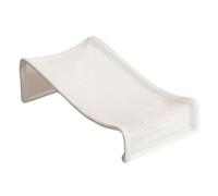 POPETPOP Baby Bath Pad to Keep Baby Comfortable and Safe During Bathing White Infant Bath Support Seat Made of Carbon Steel and Cloth for Birthday or Christmas