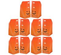 POPETPOP Bags Tear-resistant Snack and Halloween Ornament for Outdoor 10pcs Pumpkin Paper Candy, Sturdy Pumpkin-shaped Packing Popcorn Biscuits