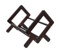 POPETPOP Bamboo Desktop Book Stand Multi-Layer File Rack Small Office Bookshelf Portable Reading Holder Document Organizer for Home and Office