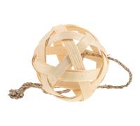 POPETPOP Bamboo Feeding Balls Sphere for Rabbit Hamster Pet Dispenser Hanging Feeder Ball Food-grade Material for House Bunny