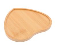 POPETPOP Bamboo Mosaic Tiles Blank Tray Coaster Base Stable Support Versatile Use Khaki Handmade Coaster for Art Teaching and DIY Craft Projects