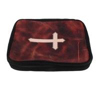POPETPOP Baptism Set for Bible and Individualised Sections Chalice Carrying Case with Heavy Inner Padding Portable Polyester Religious Ceremony Bag and Holy Water Bottle for Baptism