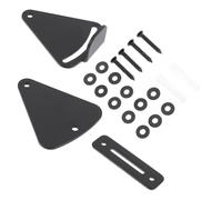 POPETPOP Barn Door Sliding Lock Carbon Steel Privacy Latch for Pocket Doors Black Hardware Accessories for Home and Office