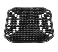POPETPOP Beaded Car Seat Cushion Black Single Piece Universal Cooling Ventilated Wooden Beads Pad for Driver and Office Chair Use