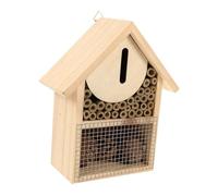 POPETPOP Bee Hive House Outdoor Wooden Shelter Nesting Habitat for Garden Honey