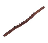 POPETPOP Beech Wood Massage Rod Body Massage Stick Smooth Surface Does Not Hurt Skin Deep Carbonized 10 Beads Design for Feet Neck Relaxation for Busy People and Those with Inconvenient